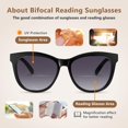 thumbnail image 3 of Shiyou - Lunettes de Lecture Bifocal pour Femmes Mode Lecteurs de Soleil Protection UV400, 3 of 4
