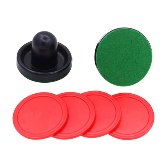 Leifggao 1 Set Air Hockey Pucks Replacement Round Table Pushers Pucks for Air Hockey Game Accessories