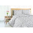 thumbnail image 3 of Ambesonne Bird Print Down Alternative Quilt Comforter, Soft Pattern of Cranes, King, Off White and Pale Blue, 3 of 5