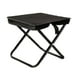 thumbnail image 2 of Taburete de camping con asiento pequeño y plegable, reposapiés, taburete plegable portátil compacto. Negro 285x265x27cm, 2 of 9