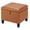 Style2 Faux Leather Cognac Brown, variant on 17 Inch Storage Ottoman Foot Rest,Square Faux Leather Foot Stool,Small Ottoman with Storage,Padded Seat for Entryway,Living Room,Bedroom,Couch,Under Desk,Rust Brown