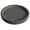 Grey, variant on Round Ribbed Decorative Tray, Lightweight Plastic Display Tray for Coffee Table Decor and Candle Arrangement