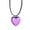 Purple, variant on YIEMEEN Goth Black Rope Big Loves Heart Pendant Choker Necklace for Women Niche Elegant Adjustable Chain Simple Design Jewelry