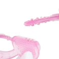 thumbnail image 2 of Mordedor de silicona Teethe-eez con cerdas, incluye estuche higiénico, color rosa, 2 of 5