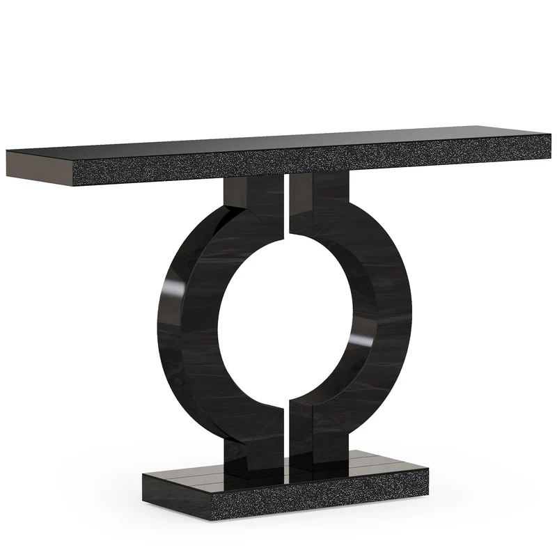 MAYEERTY Modern Mirrored Console Table Acrylic Veneer Eye-Catching for Home Office Decor