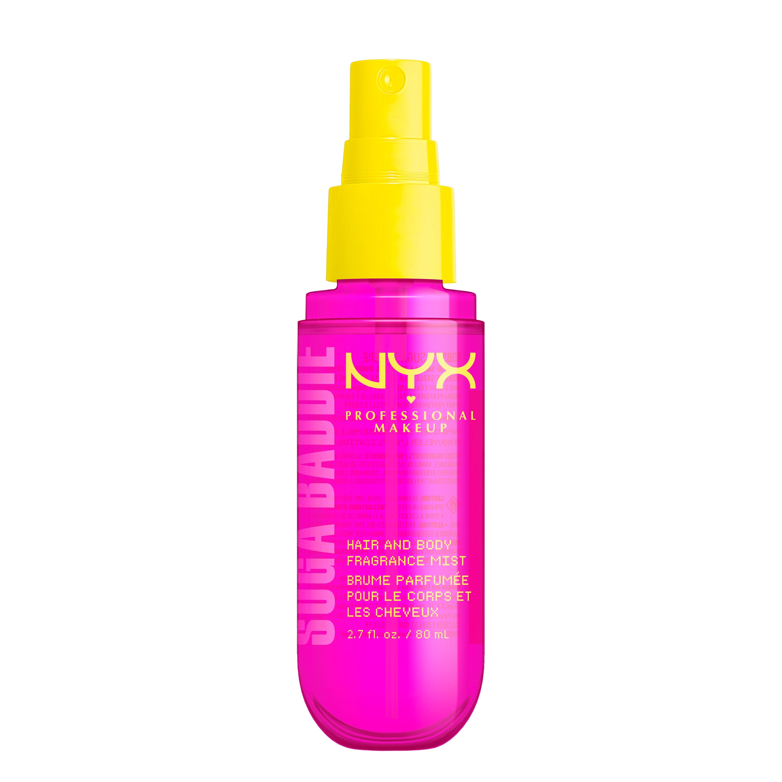 NYX Professional Makeup Fat Oil Vanilla Whipped Cream Body Spray Hair Mist, Suga Baddie, 2.7 fl oz