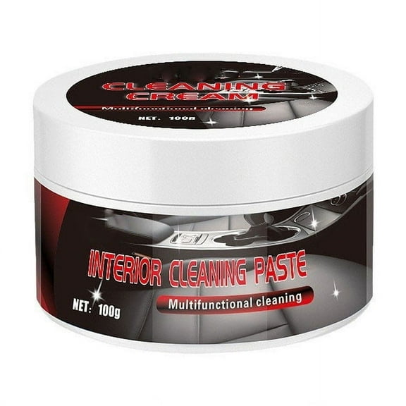 Deep Cleaning Car Interior Cream for Seats and Dashboard - Safe for Leather, Plastic, and Fabric - Restores Shine and Protects Against Damage