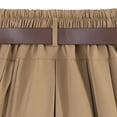 thumbnail image 4 of MAIHAN School Uniform for Girls High Waist A Line Skirt with Double Belt Pleated Flared Tutu Style Skirt for Everyday Wear Stylish Skirt for Kids(Khaki,6-7 Years), 4 of 7