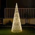 thumbnail image 3 of Twinkling 1450 LED Christmas Cone Tree with Warm White & Cold White Lights, 3 of 10