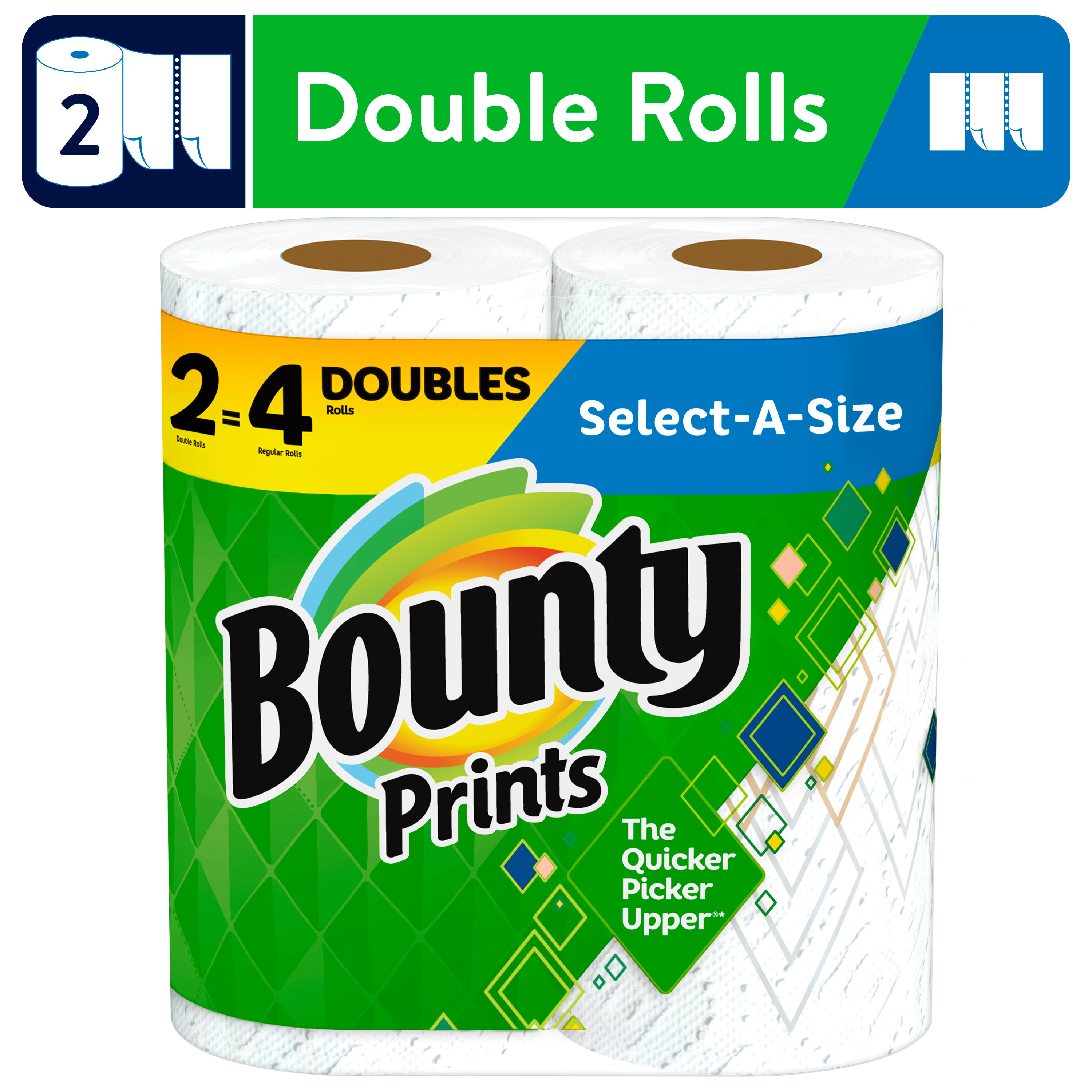 2 Pack 2-Ply FREE SHIP Bounty “Essentials” Paper Towel 2 Rolls 2-Pack 