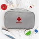 thumbnail image 1 of Botiquín de primeros auxilios Bolsa médica de supervivencia portátil de emergencia al aire libre (gris blanco), 1 of 4