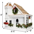 thumbnail image 5 of Yuletide Cottage Birdhouse - White, 5 of 5