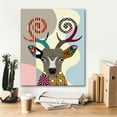 thumbnail image 5 of Epic Graffiti 'Spectrum Deer' by Lanre Adefioyue, Canvas Wall Art, 20"x24", 5 of 8
