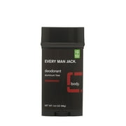 Every Man Jack Deodorant Stick Aluminum Free, Cedarwood, 3 Oz.