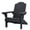 Graphite, variant on Keter Kiawah Adirondack Resin All Weather Patio Fire Pit Chair with Cup Holder, Teal