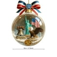 thumbnail image 3 of USA 250th Anniversary Christmas Snow Ornament – Patriotic Crystal Ball Decoration with Statue of Liberty and Bald Eagle – Collectible Holiday Keepsake for Tree or Display – 1776–2026, 3 of 3