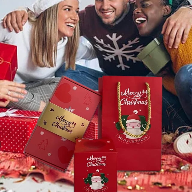 BKER Merry Christmas Surprise Gift Box Surprise Gift Box Explosion For And Birthday Folding Bouncing Gift Box Merry Christmas
