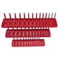 thumbnail image 2 of 3 Unids Drive Socket Organizer Tray Herramienta Organizador Pstic Rail Rack Bandeja De Almacenamiento Peg rojo Macarena Organizador de bandeja de enchufes, 2 of 8