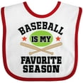 thumbnail image 3 of Inktastic Baseball is My Favorite Season Boys or Girls Baby Bib, 3 of 4