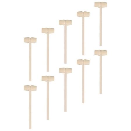 

20 pcs Practical Cracking Mallets Cake Wooden Hammers Kids Hammer Toys