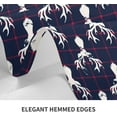 thumbnail image 4 of Farmhouse Table Cloth Moose Deer Navy Blue Plaid Tablecloth for Dinning Room Kitchen Birthday Party Outdoor Decorations Oil-Proof Waterproof Washable 60x84 Inches Rectangular, 4 of 5
