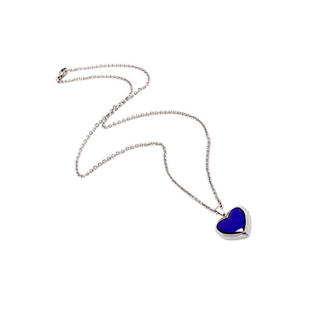Guardurnaity Collar en forma de corazón Moda Emoción Colgante Colgante Marco de control de temperatura Medallón Encanto Cadena de cuello para adultos Ropa, zapatos y accesorios Miscelánea Guardurnaity AP011112-00