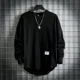 thumbnail image 3 of Camiseta holgada con capucha para hombre, ropa de hombre de talla grande, moda Harajuku, algodón, blanca, talla grande, XXL, nueva camiseta elástica, oferta, 3 of 5