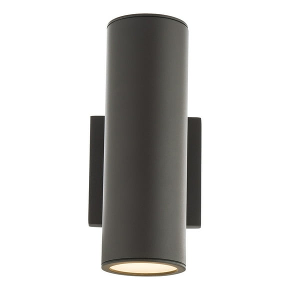 WAC Lighting WS-W190208-30-BK Éclairage Mural Intérieur Ou Extérieur à LED Cylindrique, 8 Pouces, Noir