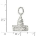 thumbnail image 3 of Silver Polished 3-D Capitol Building Charm, 3 of 5