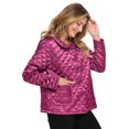 thumbnail image 2 of Casual Nights Women's Quilted Bed Jacket, Button Front Long Sleeve Sleep Top with Pockets, 2 of 4