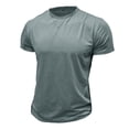 thumbnail image 4 of JoveMarine Mens T-Shirts Crew Neck Casual - Basic Tees Short Sleeve Color Gym Tops, Shirts for Men Pure Cotton Summer Top, Mens Shirts for Workout,Gray XL, 4 of 5
