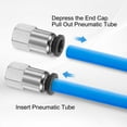 thumbnail image 5 of Uxcell Push to Connect Fittings 1/2" Tube OD x 1/2" NPT Thread Female Straight Pneumatic Tube Fittings PCF1/2-N04 Quick Connect Air Line Fittings Air Hose Fittings, Black, 5 of 7