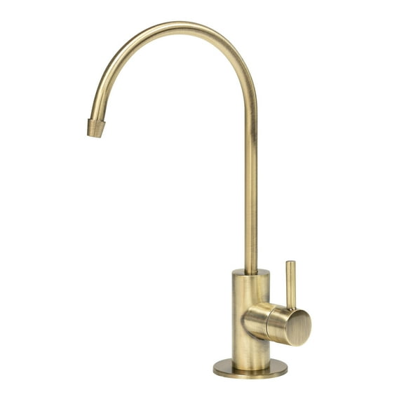 Modern Water Filter Faucet - Brushed Gold Faucet - 100% Lead-Free Drinking Water Faucet - Compatible with Reverse Osmosis Water Filtration Systems