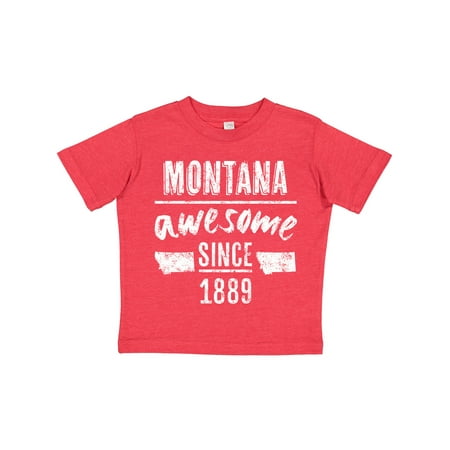 

Inktastic Montana Awesome Since 1889 Gift Toddler Boy or Toddler Girl T-Shirt
