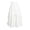 Skirt - White, variant on Long Skirts for Women Vintage Layered Ruffle Tiered Elastic Waist Solid Flared A-Line Flowy Maxi Elegant Everyday Clothing