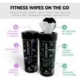 thumbnail image 4 of Fitness Equipment Wipes | Clean Gym Equipment, Yoga Mats, Peloton Bike Cleaner, Exercise Machine Wipes | Lemongrass, Eucalyptus, 75 Ct Canister, 4 of 4