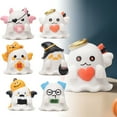 thumbnail image 6 of Halloween Ghost Figurines Decor - Cute Mini Resin Ghost Statues with Pumpkins for Home, Desk, Shelf & Party Decorations, Spooky Fun Halloween Decor, 6 of 6