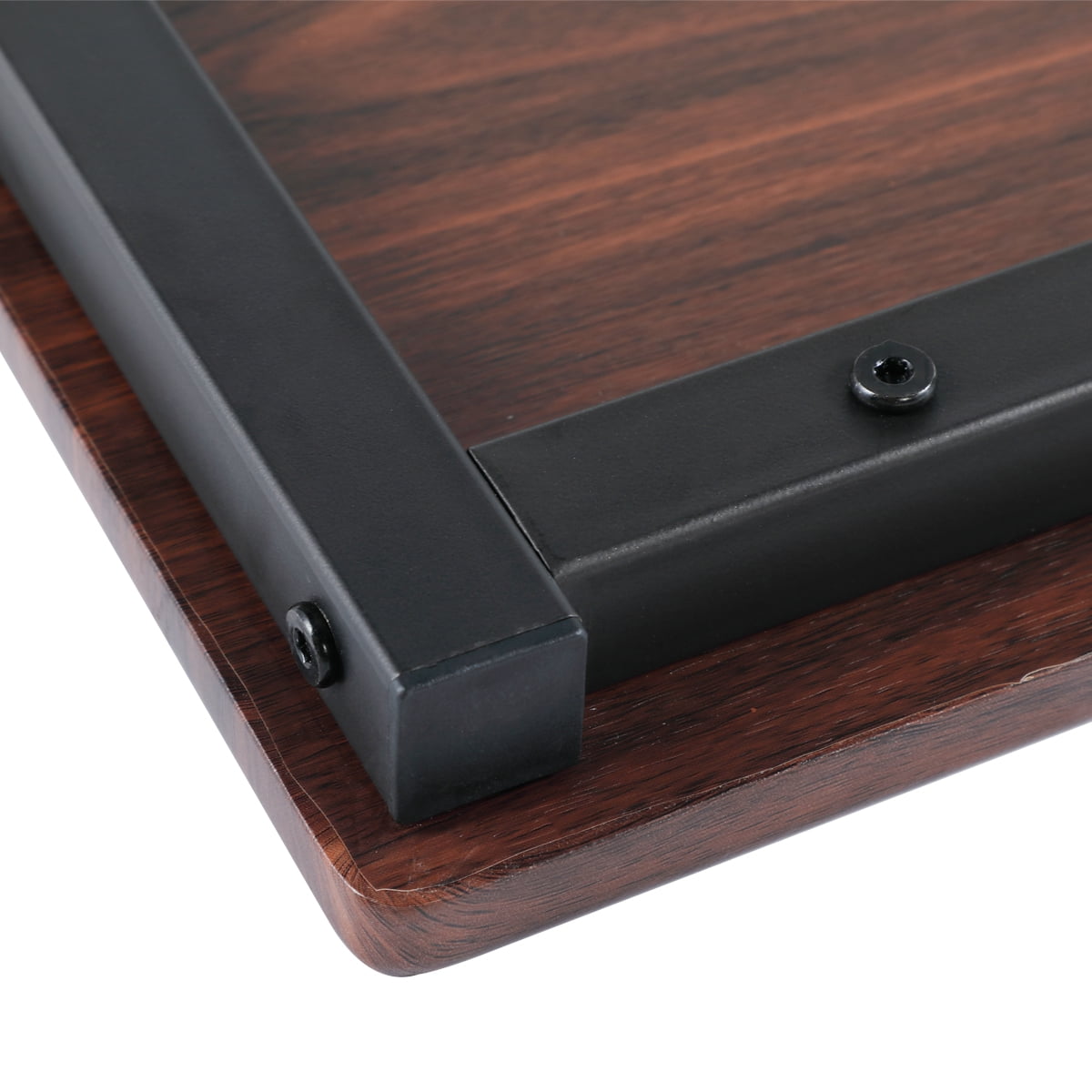 Lowestbest C Shape Accent Side End Table w/ Brown Desktop Lowestbest C Shape Accent Side End Table w/ Brown Desktop
