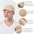 thumbnail image 7 of Minzimin 2 Pack Men's Mesh Cap Breathable Summer Newsboy Hat Adjustable Beret Ivy Cap Irish Cabbie Driving Hats, 7 of 7