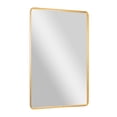 thumbnail image 2 of Emma + Oliver 48" x 30" Rectangular Wall Mirror with Gold Frame and Silver Backed Glass for Clarity for Entryways, Bathrooms & More, 2 of 12