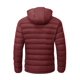 thumbnail image 2 of Chaqueta TBMPOY para hombre, ligera, acolchada, con capucha, color rojo vino, talla M, 2 of 7
