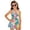 Pink and Green - Palm Tree Hibiscus, variant on DISNIMO Girls One Piece Swimsuits Bee Sunflower Print Hawaiian Skirted Bathing Suit for Kids Sleeveless U Neck Swimwear for Summer Beach Vacation