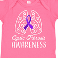 thumbnail image 4 of Inktastic Cystic Fibrosis Awareness with Ribbon and Lungs Boys or Girls Baby Bodysuit, 4 of 5