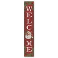 thumbnail image 2 of My Word! Welcome Santa Face Christmas Holiday Porch Board Welcome Sign & Porch Leaner for Front Porch Deck Patio or Wall - Indoor Outdoor Farmhouse Rustic Vertical Home Decor 8"x46.5", 2 of 5