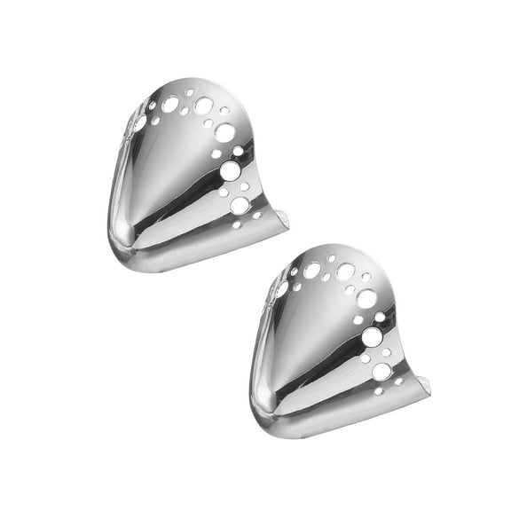 2Pcs Metal Shoes Pointed Protector Hollow Pointed Shoe Head Tips Cap for Shoe Protection Repair(Silver)