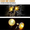 thumbnail image 4 of Motorcycle Turn Signals Chrome Front Rear Lights for Chopper(4Pcs), 4 of 5