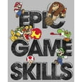 thumbnail image 2 of Boy's Nintendo Mario Bros. Epic Game Skills  Graphic Tee Athletic Heather Small, 2 of 5