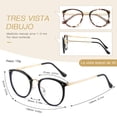 thumbnail image 2 of Gafas de bloqueo de luz azul Hilbalm con marco metálico, paquete de 3, 2 of 7