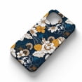 thumbnail image 2 of Tobelint Navy and Gold Peony and Blossom Flower Case for iPhone 12,Aesthetic Colourful Floral Pattern Bumper Case Cover, 2 of 5
