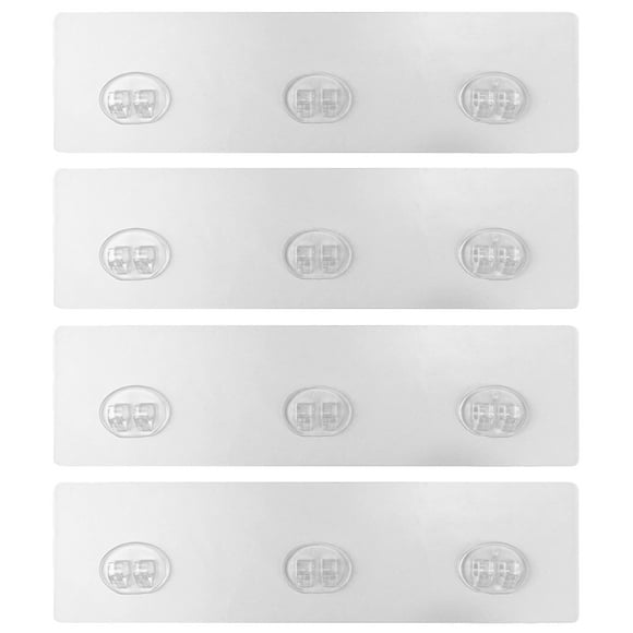 WORGEOUS Ganchos adhesivos para estante de ducha, ganchos de repuesto, soporte para estante de baño, 4 Uds.